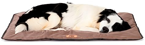 Ferplast Hundematte & Katzenmatte Mittel - Waschbares Hundebett - Hundekissen - Wasserdicht & Kratzfest - Matte für Hundehütten und Auto, Hundekorb - Jolly - 83 x 50 cm, M, BRAUN