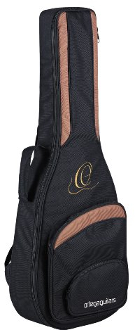 Ortega Guitars Pro Series Bag - 4/4 Klassische Gitarren Tasche - Höhe 103,5 cm - Breite 37,15 cm - Breiter Halsgurt - Schultergurte - Nylon, Schwarz (ONB44)
