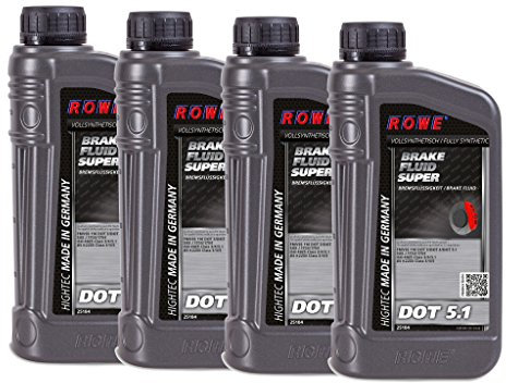 ROWE HIGHTEC BRAKE FLUID SUPER DOT 5.1, 4 Liter (4x1L), 25104
