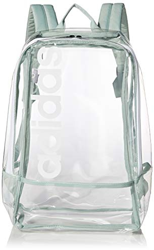 adidas Klar Linear Rucksack, Unisex-Erwachsene, 978477, Klar/Grün/Schwarz/Weiß, OSFA