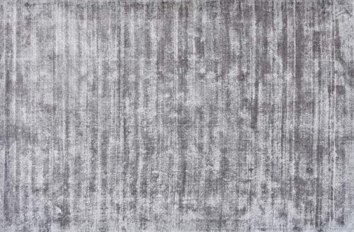univers decor - Tapis en Viscose tissé à la Main Used 90 x 150 cm (Gris, Tapis Viscose tissé à la Main 90 x 150 cm)