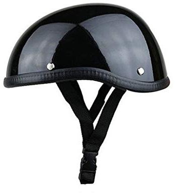 GAOZHE Casco Scodella Retrò Portatile, Mezzo Casco da Motociclista Vintage, Jet Cromwell per Scooter Motorino, ECE Omologato