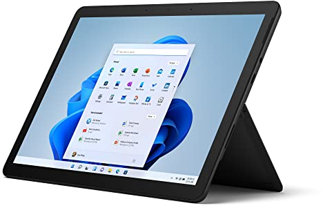 Microsoft Surface Go 3 Ordinateur Portable (Windows 11, écran 10.5'', 8Go RAM, 128Go SSD, Intel Core i3, Wifi, Noir), le 2-en-1 PC/Tablette compact & polyvalent