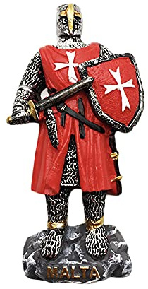 Malta Magnete da frigorifero 3D Warrior regalo souvenir, decorazione per casa e cucina, collezione Malta