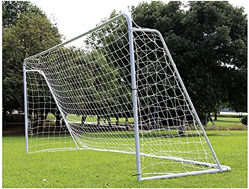 ZHEYANG Fußball Tor Fussball Tor Torwand Outdoor-Garten-Fußball-Trainingsständer für Erwachsene und Kinder Fußballtore Großes Stahlrohr-Fußballtor Model:G080012