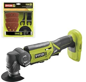 Pack RYOBI - Multitool R18MT-0-18V One+ sans batterie ni chargeur - Kit spécial bois 15 pièces RAK15MT