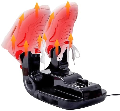 Uezeth Boots Dryer - Shoe Dryer - Electric Foot Warmer with Timer, Adjustable Shoe Odor Eliminator, Damp and Wet Remover, Foldable
