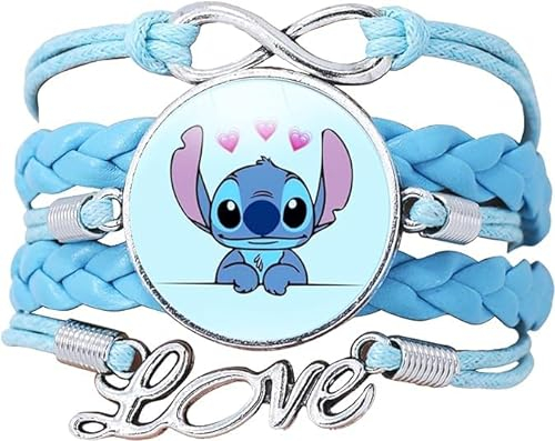 TTDCQQID Armband, Verstellbar Armbänder, Mädchen Armbänder, Lederarmband, Cartoon Bettelarmband, Freundschaftsarmband, Armband Geschenk, Geburtstag Geschenk für Mädchen, Jungen