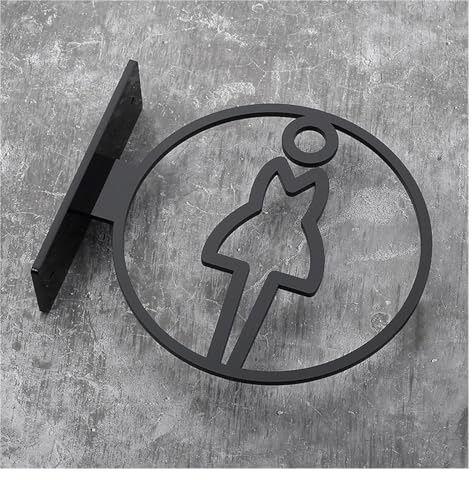WC Aufkleber Beschilderung for Herren- und Damen-Badezimmer, Toilettenschild, Hotel-WC-Toilettenbeschilderung, seitlich angebrachte Toiletten-Erinnerung, Beschilderung for öffentliche Toiletten Schild