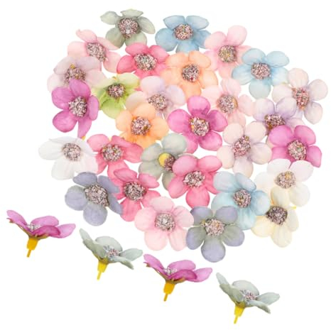 Alipis 150stücke Blumenköpfe Künstlich Kleine Daisy Blume Faux Basteln Materialien Für DIY Hochzeit Party Dekoration