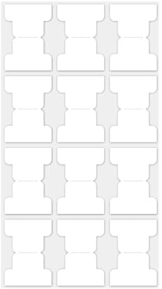 Hrlace Lot de 120 marqueurs autocollants pour index mensuels - Notes autocollantes colorées - Pour cahiers, calendriers, planificateurs, registres bibliques - Blanc