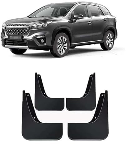 Bqieai 4PCS Auto Vorne Hinten Schmutzfänger, Für Suzuki S-Cross III 2022 Rad Spritzschutz Kotflügel Staubdicht Schlamm Klappen Car Styling Zubehör