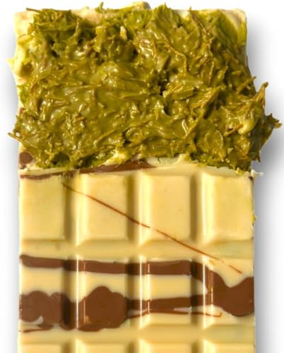 Cioccolato Di Dubai Con Pistacchio 220 g – Extra Ripieno Con Un Cremoso Cuore Al Pistacchio, Croccantezza Super, Combinazione Perfetta Di Pistacchio E Cioccolato (Formato Intero, Cioccolato Bianco)