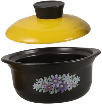 Cabilock Teglia Da Forno in Terracotta Pentola Per Cucinare Zuppe Riso Tagliatelle Stufato Di Pollo