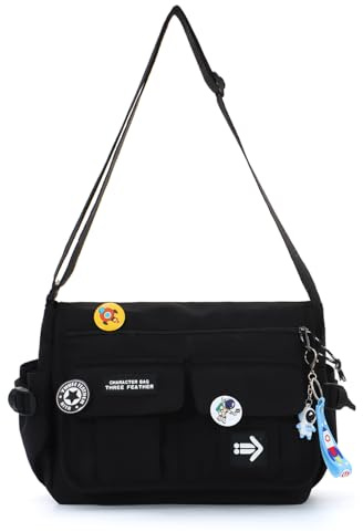 Jywmsc Sac Messager mignon pour L'école Hommes Femmes Kawaii Sacs à Bandoulière Décontracté Y2K sac à Main à Bandoulière Cadeau 2025
