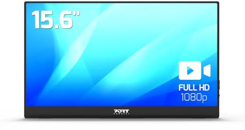 Port Connect ecran Nomade Tactile LCD Full HD USB-c 15.6 Pouces Noir
