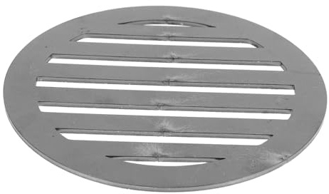 Kisangel Runder Grillkohlerost aus Eisen 145mm als Ersatz Grillbodenrost für Holzkohlegrills Gleichmäßige Hitzeverteilung Camping