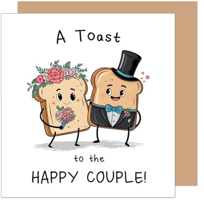 Edition Seidel Tarjeta de felicitación cuadrada para boda con sobre (HQ139 SW025)