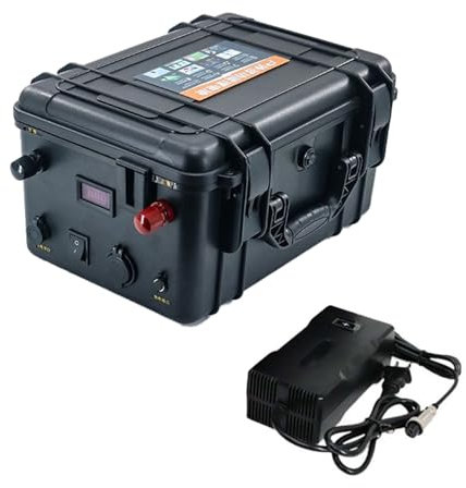 HSSYTZOUL 12V 24V Lithium Battery Propulsion Lithium Battery 100Ah-200Ah Built-In BMS for Electric Boat Motor Fishing Boat Propeller Marine Propulsion Battery with Charger,12V,200AH