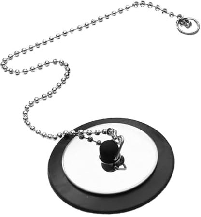 SHINEOFI Tapón De Fregadero con Cadena para Desagüe De Lavabo Uso Cocina Tapón para Desagüe De Baño