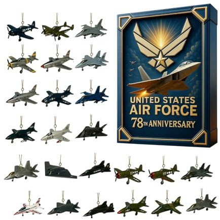 Flygplan Adventskalender 2025 24 Dagar, 2D Akryl