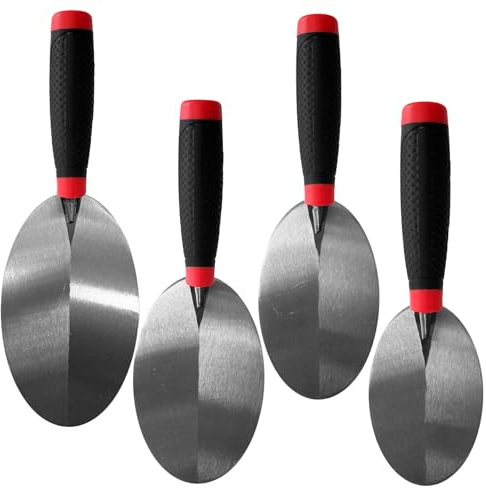 Oval Stainless Steel Trowel Set, Multi-size Trowel, Professional Plastering/concrete/tile Work Masons' Tools