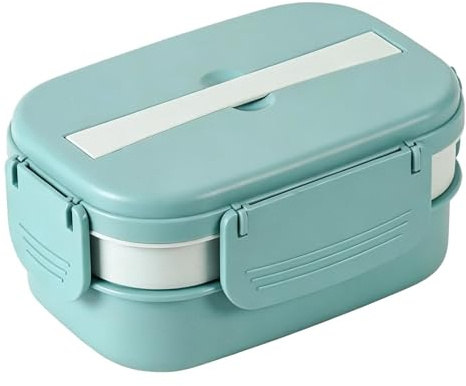 de Almuerzo para Adultos | Almacenamiento de 3 Niveles Antiderrames y Microondas - Lonchera Masculina Para Oficina Y Trabajo Diario,Para Usar en Viaje Camping Picnic Mujeres Oficina y Trabajo
