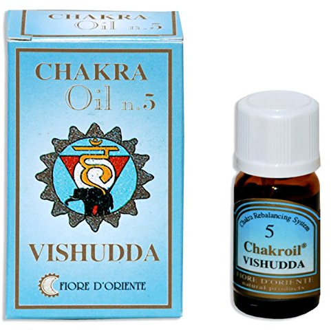 Fiore D 'oriente 5th Chakra Vishudda Oli Essenziali, 10 ml, colore: blu