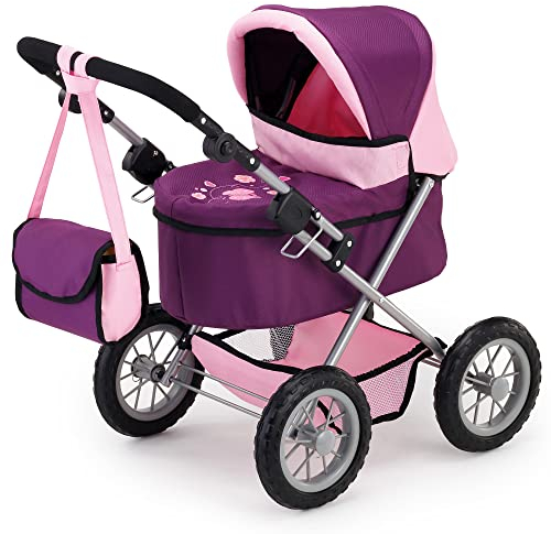 Bayer Design 13057 - Puppenwagen Trendy, pflaume, ‎67 x 67 x 41 cm