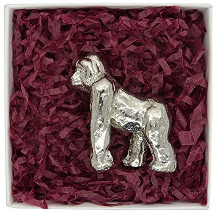 Gorilla Tierfigur Handgegossen in Zinn (Pewter) Durch William Sturt