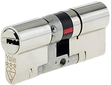 Yale P-YS3-3535B Cilindro europeo con pomolo meccanico, 3 stelle, B-YS3-4045N