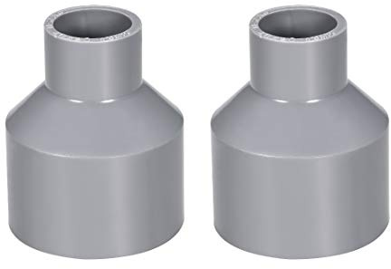 sourcing map Conexión de tubería de PVC Instalación Tuberías DWV Desagüe Residuos Ventilación 40 mm x 20 mm 2pcs