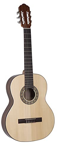 VOLT by Voggenreiter Sevilla Konzertgitarre KG-5000 High Gloss, Größe 3/4 Hochwertige Akustikgitarre mit massiver Fichtendecke. Professioneller Klang, edle Hochglanzlackierung, Made in Europe 1257