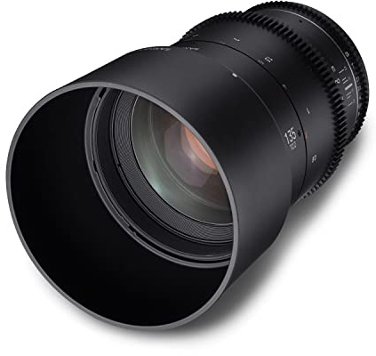 Samyang MF 135mm T2,2 VDSLR MK2 Fuji X – Video Cine Objektiv Teleobjektiv Festbrennweite für Fujifilm X-Mount APS-C Kameras, manueller Fokus, für X-T30 II, X-T4, X-E4, X-Pro3