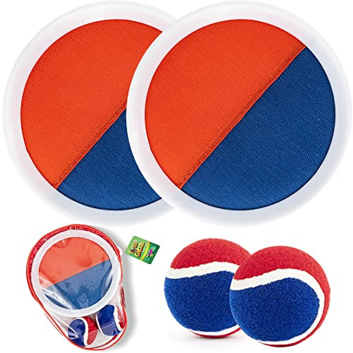 Weokeey Klettballspiel Outdoor Spiele für Kinder Wasserspielzeug Klettball Pool Spielzeug Strandspielzeug Gartenspielzeug Klettspiel Wurf Spiel Geschenke 3 4 5 6 7 8 9 10 Jahre Junge Mädchen Draußen