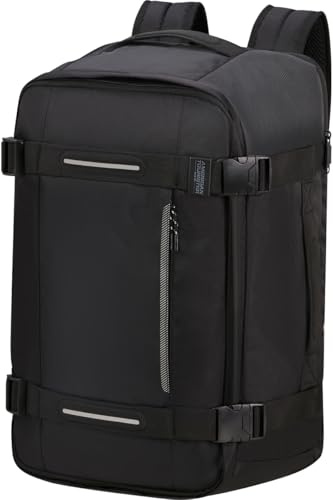 American Tourister Urban Track - Borsa da cabina Ryanair 25 x 20 x 40 cm, 24.5 L, 0.50 kg, Bagaglio a mano, Zaino aereo S Underseater, Nero (Asphalt Black)