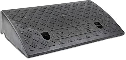 XFAK 13cm Bordsteinkanten Bordsteinrampe Aus Kunststoff, Tragbar Schwellenrampe, Leichte Rollstuhlrampe Für Motorrad Rollstuhl - rutschfeste (Color : Black, Size : 50x27x13cm)