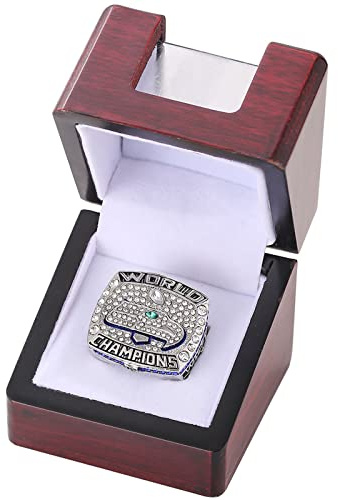 SYUFRE Champion-Ring, Nachbildung Aller Vorherigen-Ringe,T Display-Box, Für Fans, Freunde Und Familie Zum Geburtstag/2013 Seahawks/11