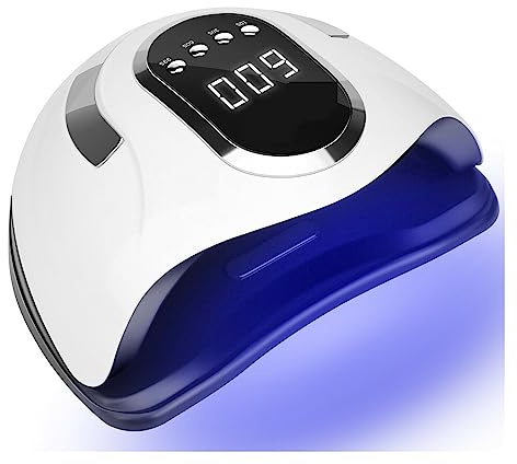 Lampada UV per unghie, Lampada for unghie a LED UV for essiccatore for smalto gel ad asciugatura rapida 66LEDS Lampada for ghiaccio for uso domestico con sensore automatico for salone di manicure per