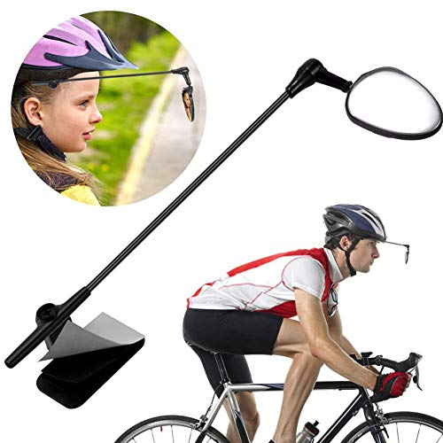 Fahrradhelm-Spiegel, Fahrradhelm-Spiegel Zum Radfahren, Fahrrad-Rückspiegel, 360 Grad Drehbar, 9,25 X 3,07 Zoll, ABS, Universell Verstellbar, Fahrrad-Rückspiegel, Helm-Rückspiegel