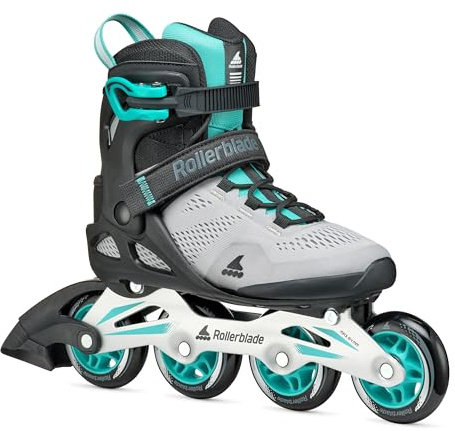 Rollerblade Macroblade 80 W Women's Inline Skates, Fitness Inline Skates, Grey/Teal Blue, 40.5/41