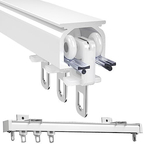 C Mounted Sliding C Ra 50 100 150 200 300 400 500 600 cm C Track Sturdy Aluminum Wall Mounted C Ra for Hang Heavy Curtains and Strong
