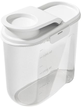 Rukjmqi Boîte De Rangement Pour Nourriture De Chat - Récipients pour Croquettes avec Couvercles Étanches | Bac Organisateur 2L Avec Couvercle Pour Garde-Manger Snacks Friandises Pour Chat Riz Céréales