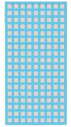 OutdoorFence - Paravento per la privacy, installazione rapida, divisorio in legno e telaio di supporto per piante, autoportante o montato a parete, blu (60 x 90 cm) ideale per privacy e decorazione