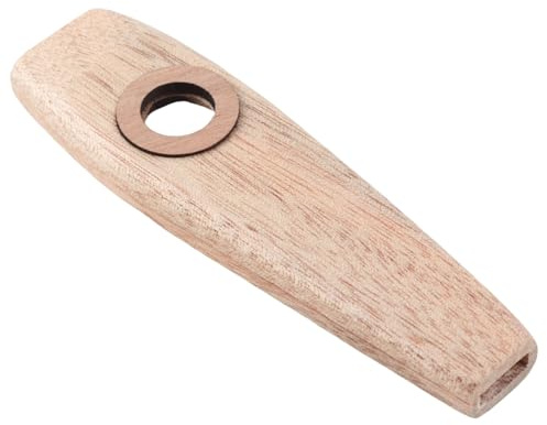 Kazoo Flöte, Maple Kazoo Flöte Ahorn Holz Musikwindinstrument mit Zwerchfell weit in Reichweite Musikwerkzeuge zum Spielen von Performance Kindergeburtstag