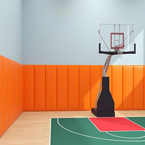Rembourrage Coussin Mural de Salle de Sport, Mousse Acoustique pour Protection Murale Antichoc, Panneau Decoratif Interieur pour Salle de Boxe Terrain de Basket(Blanc,40 x 120 cm)