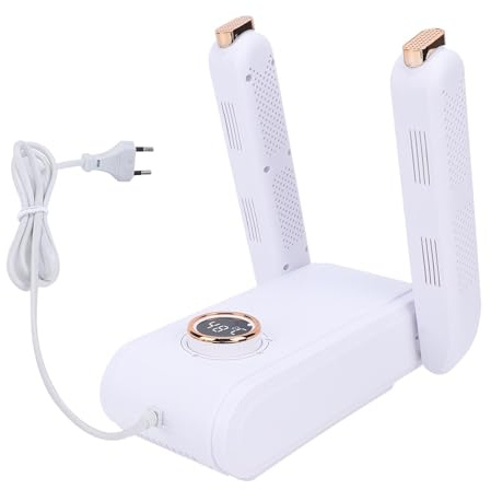 Phefop Asciuga Scarpe Elettrico, Bracci Retrattili da 180 W, Asciugatura a 360 Gradi per Scarpe da Ginnastica e in Pelle, Perfetto per l'uso Notturno