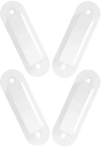 jojofuny 4 Stück pack Kindersichere Wandschalter Abdeckungen aus Kunststoff Kippschalterschutz für Einzel Lichtschalter Weiße Dekorative Schutzplatten für Standard Wandschalter Schnelle