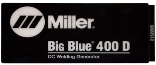 Miller 215220 Nameplate, Miller Big Blue 400D