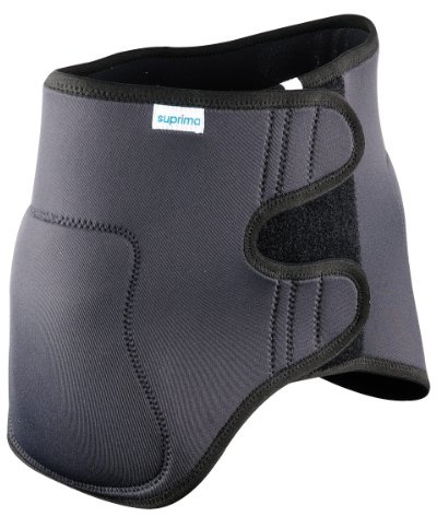Suprima PHYSIOprotect - Cinturón protector de cadera con protectores integrados L, color antracita